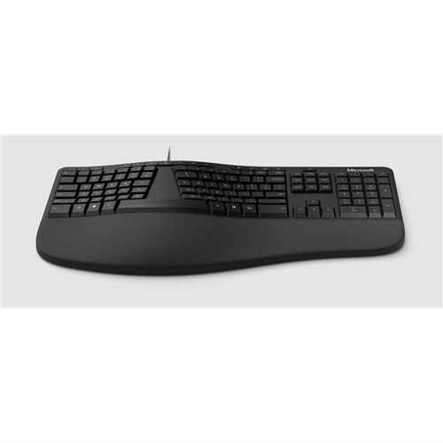 Microsoft Wired Ergonomic Keyboard with Emojis Black